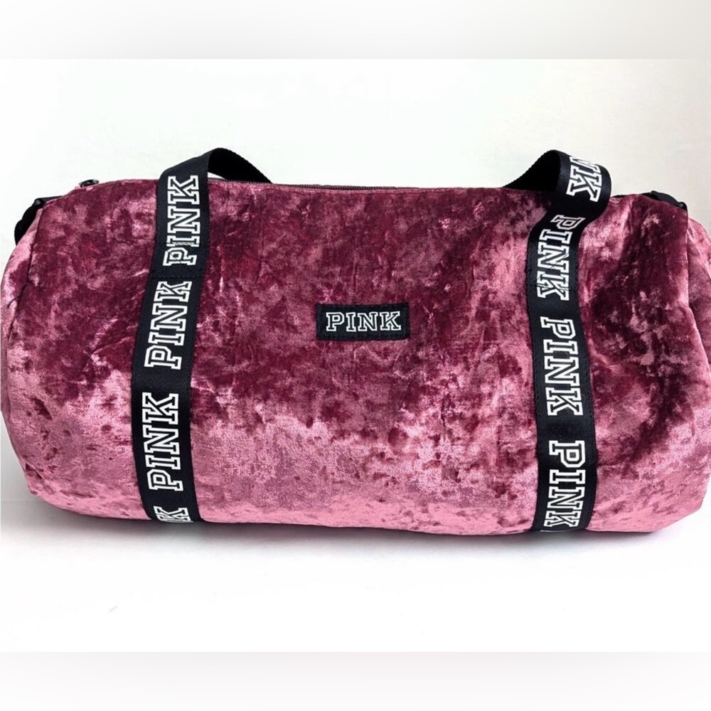 PINK Victoria's Secret Crushed Velvet Travel Bag